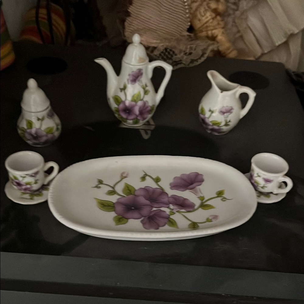 Royal Norfolk Miniature coffee, tea set